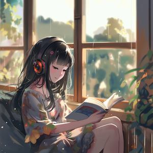 静かな部屋の夕焼けの色