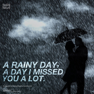 The sound of rain signaling summer