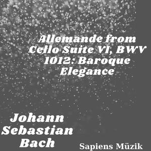 Allemande from BWV 1012 Melody