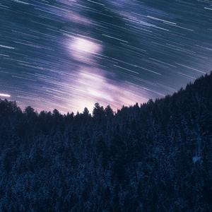 精选白噪音-森林里的治愈咖啡馆-雪和安静的氛围13