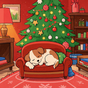 クリスマスと僕とママとパパと子犬