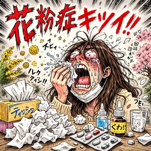 花粉症キツイ