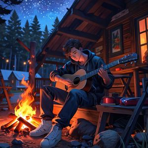 山小屋キャンプに出掛けよう～焚火の灯りに照らされて～