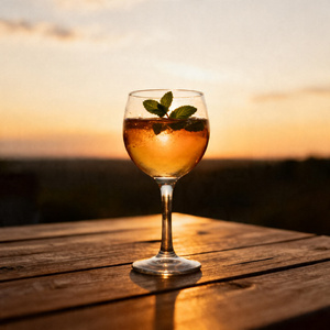 晚风与酒杯