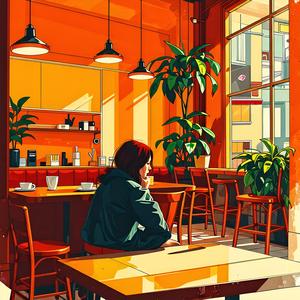 카페에 앉아서..