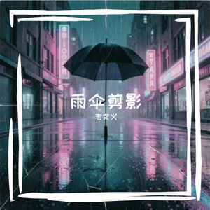 雨伞剪影