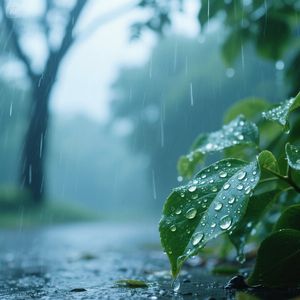 夏雨轻飘落