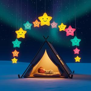 แสงดาวบนผ้าห่มลายเล็ก – Gentle lullaby for babies on a soft bed