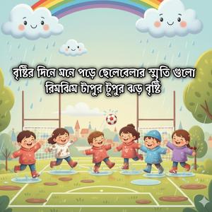 বৃষ্টির দিনে মনে পড়ে ছেলেবেলার স্মৃতি গুলো রিমঝিম টাপুর টুপুর ঝড় বৃষ্টি আকাশ মেঘলা | Bristir Dine Mone Pore Chelebelar Smrity Rimjhim Tapur Tupur Jhor Bristy Akash Meghla