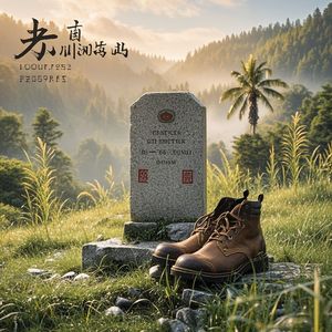 界碑旁的雾