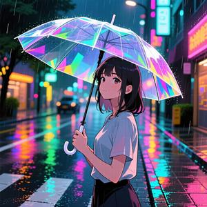 プリズムの雨傘