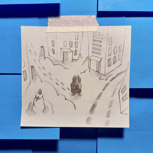 Зимний поход с работы до дома