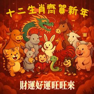 十二生肖齊賀新年