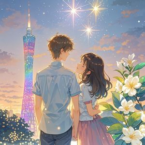 小蛮腰下的星光-橘子