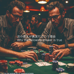 次の答えが真実だという理由