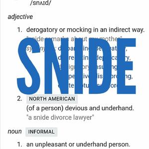 Snide