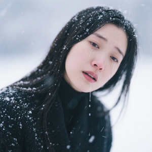 雪在飘泪在掉
