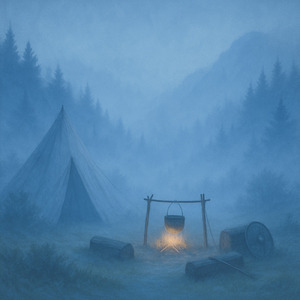 旅人と朝霧のケルト音楽