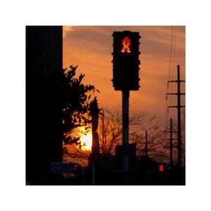 Strolling along the city's nightfall