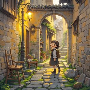 巷口的灯火-平淡