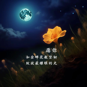 月光下的金蝉花