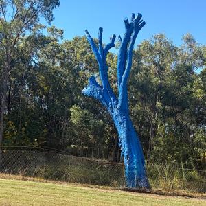 Blue Painted Tree