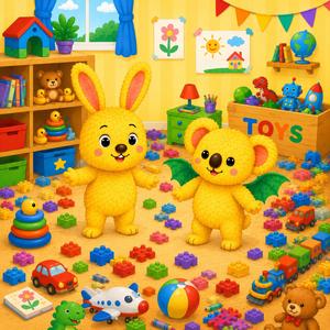 Aufräumzeit (Kinderlied zum Aufräumen, Aufräumlied, deutsch) (AI assisted)