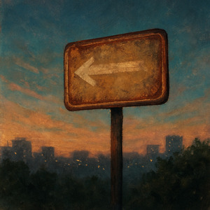 消えかけの標識