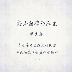 忘不掉你的温柔 (伴奏)