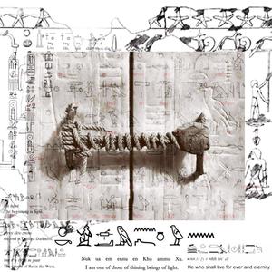 a grasshopper depicted in the tomb chapel of hetepherakhty, in the offering chapel of the 6th dynasty mastaba tomb of he who was a priest of the sun temple of the kagemni at saqqara