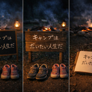 キャンプはだいたい人生