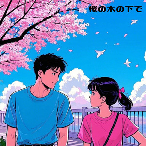 桜の木の下で