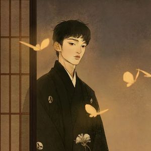 路灯下昏黄的剪影