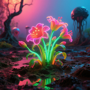 泥に咲くネオン