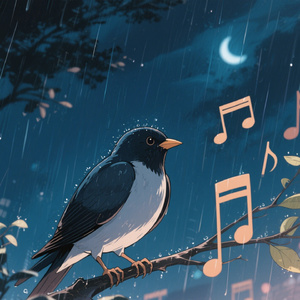 雨的抒情诗：温柔雨滴倾诉声