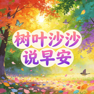 树叶沙沙说早安
