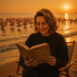 Yolunu Kaybetmiş Turuncu Flamingo