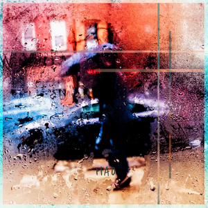 물에 뿌려진 회색 물감처럼