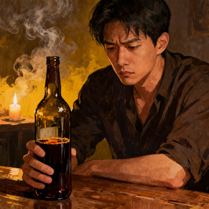 若非烈酒能解心中的愁