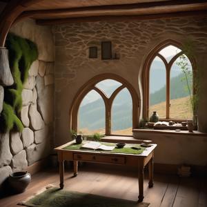 Daylight Woven into Study