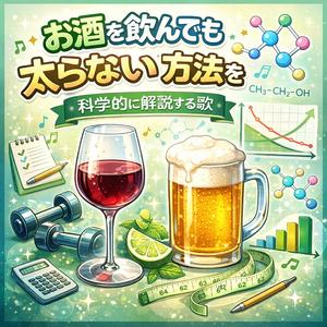 お酒を飲んでも太らない方法を科学的に解説する歌