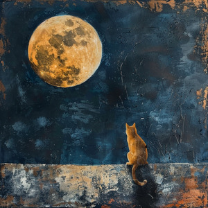 猫と月の散歩道