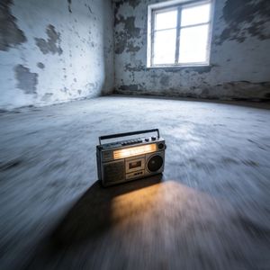 空房间的收音机