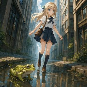 蛙の夢見る隙間夜