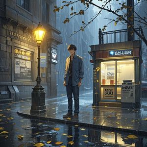 雨水掠过的痕迹
