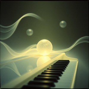 光の中に浮かぶ