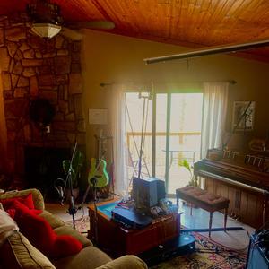 clothes piled on the floor