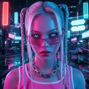 Девочка-киберпанк