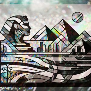 Pyramids Under Starlight