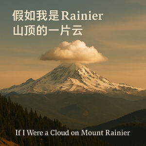 假如我是Rainier山顶的一片云